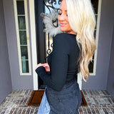 City Muse Cutout Top - Black