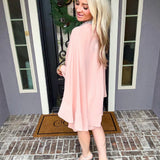 Champagne Nights Sparkle Cape Dress