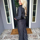 Velvet Snowfall Jeweled Pants