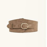 Frankie Suede Belt - Tan