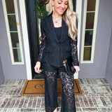 Eternal Midnight Lace Pants