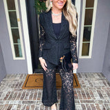 Eternal Midnight Lace Pants