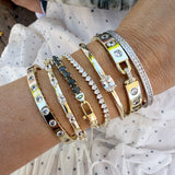 Julian Loves Labradorite Bracelet - Gold