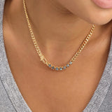 Julian Loves Labradorite Necklace 16" - Gold