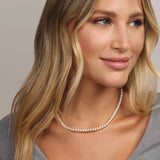 Grand Heiress Tennis Necklace - 18" - Gold