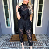 Designer Status Lace Joggers