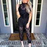 Designer Status Lace Joggers