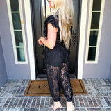 Designer Status Lace Joggers