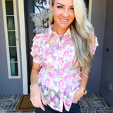 Summer Feels 3D Flower Blouse