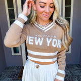New York Cropped Sweater