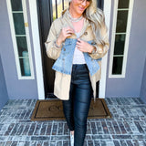 Crystal City Denim Trench Coat