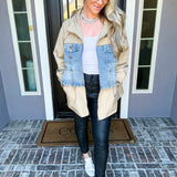 Crystal City Denim Trench Coat