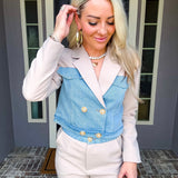 Tailored Majesty Cropped Blazer