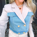 Tailored Majesty Cropped Blazer
