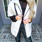 Layered In Luxury Down Jacket - Cream