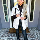 Layered In Luxury Down Jacket - Cream