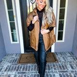 Layered In Luxury Down Jacket - Camel