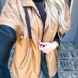 Layered In Luxury Down Jacket - Camel