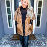 Layered In Luxury Down Jacket - Camel