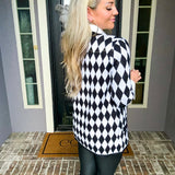 Regal Harlequin Cardigan