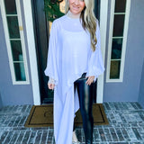 The Fashion Goddess Asymmetrical Top - White