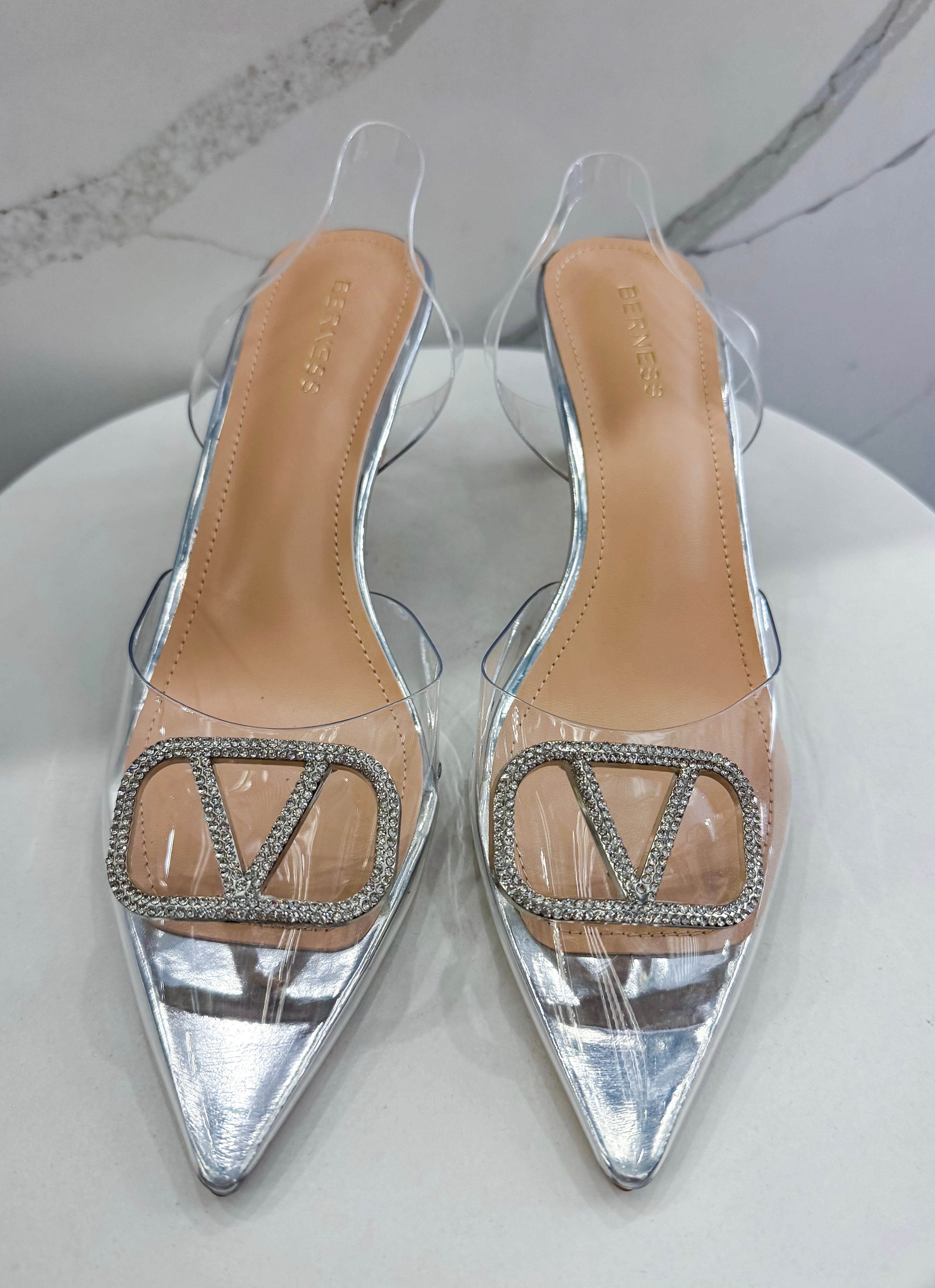 L'Amour Always Kitten Heel - Silver