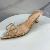 L'Amour Always Kitten Heels - Gold