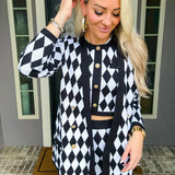 Regal Harlequin Cardigan