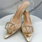 L'Amour Always Kitten Heels - Gold