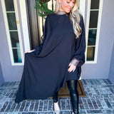 The Fashion Goddess Asymmetrical Top - Black