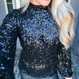 NYE Muse Sequin Top