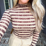 West End Sheer Mockneck Top