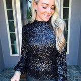 NYE Muse Sequin Top