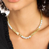 Julians Obsessed With Diamonds Necklace 16" - Gold