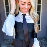 Haute In Heels Tie Detail Top