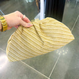 Seabreeze Satchel Raffia Clutch