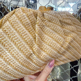 Seabreeze Satchel Raffia Clutch