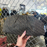 Palm Woven Raffia Clutch