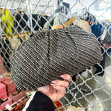 Palm Woven Raffia Clutch