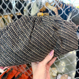Palm Woven Raffia Clutch