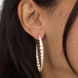 Oh She Fancy Graduated Hoops 2" - Gold