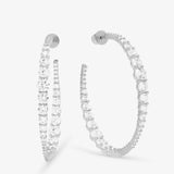 Oh She Fancy Graduated Hoops 2" - Silver