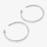 Oh She Fancy Graduated Hoops 2" - Silver
