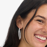 Oh She Fancy Graduated Hoops 2" - Silver