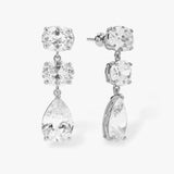 Hello Gorgeous Drop Earrings - Silver