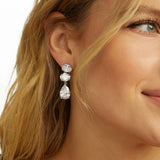 Hello Gorgeous Drop Earrings - Silver