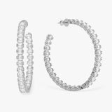 The Queens Hoops 2" - Silver