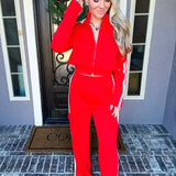 City Comfort Red Track Jacket