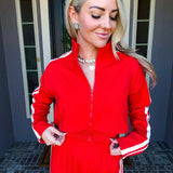 City Comfort Red Track Jacket