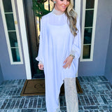 The Fashion Goddess Asymmetrical Top - White